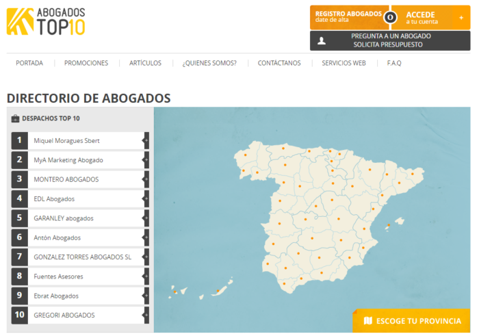 Diseño web para abogados