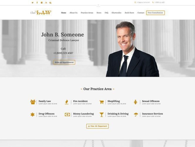 The Law es un tema WordPress